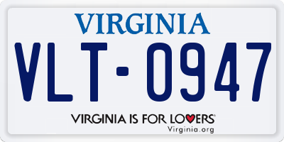 VA license plate VLT0947
