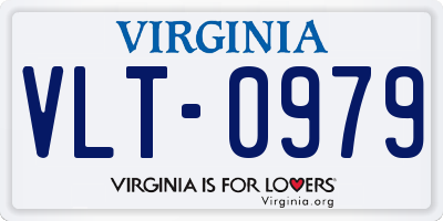 VA license plate VLT0979