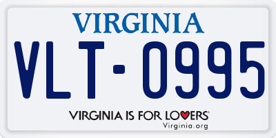 VA license plate VLT0995