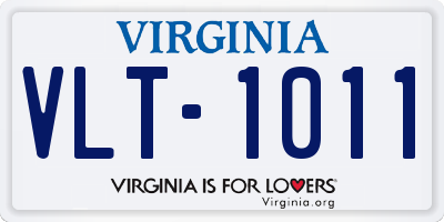 VA license plate VLT1011