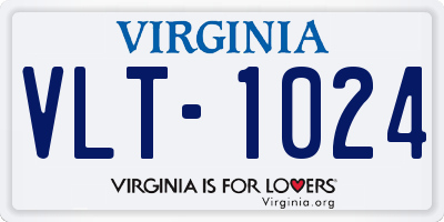 VA license plate VLT1024