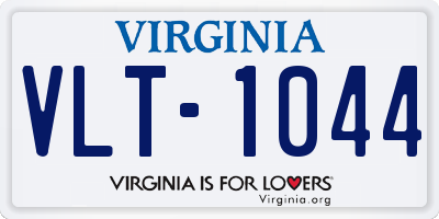 VA license plate VLT1044