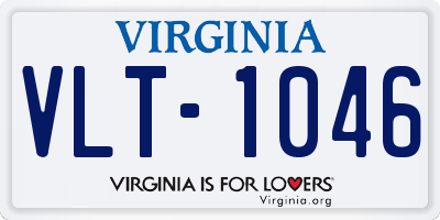 VA license plate VLT1046