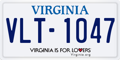VA license plate VLT1047