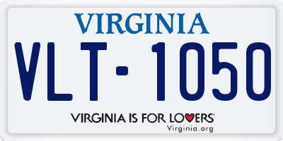 VA license plate VLT1050