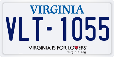 VA license plate VLT1055