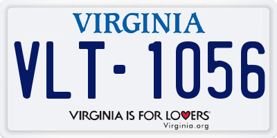 VA license plate VLT1056