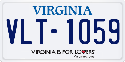 VA license plate VLT1059
