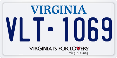 VA license plate VLT1069
