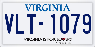 VA license plate VLT1079