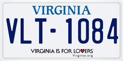 VA license plate VLT1084