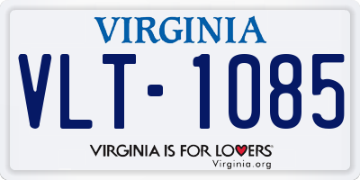 VA license plate VLT1085