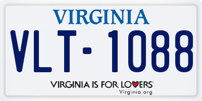 VA license plate VLT1088