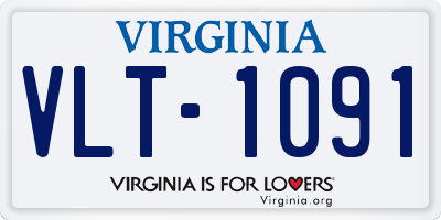 VA license plate VLT1091