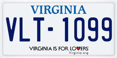 VA license plate VLT1099