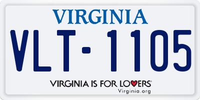 VA license plate VLT1105