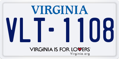 VA license plate VLT1108