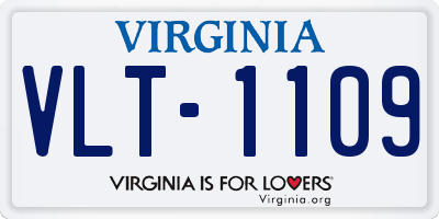VA license plate VLT1109