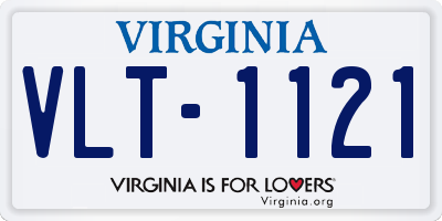 VA license plate VLT1121