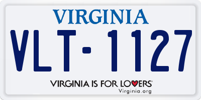 VA license plate VLT1127