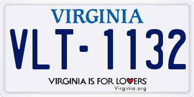 VA license plate VLT1132