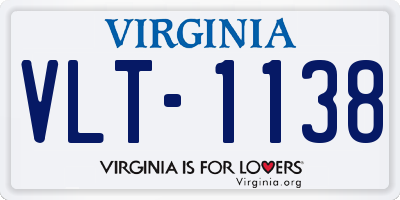 VA license plate VLT1138
