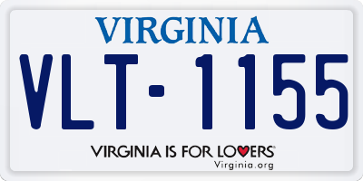 VA license plate VLT1155