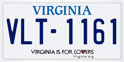 VA license plate VLT1161