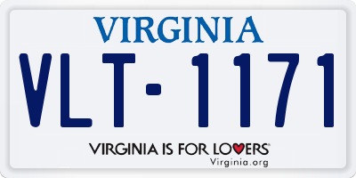 VA license plate VLT1171