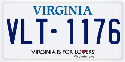 VA license plate VLT1176
