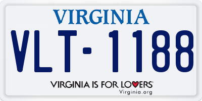 VA license plate VLT1188