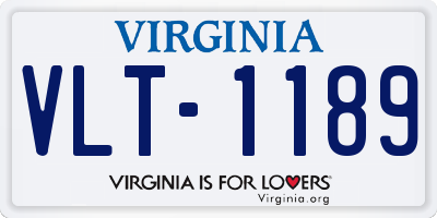 VA license plate VLT1189