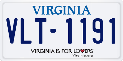 VA license plate VLT1191