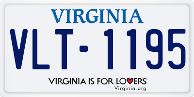 VA license plate VLT1195