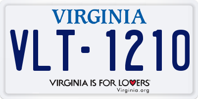 VA license plate VLT1210