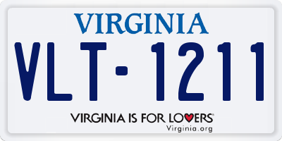 VA license plate VLT1211
