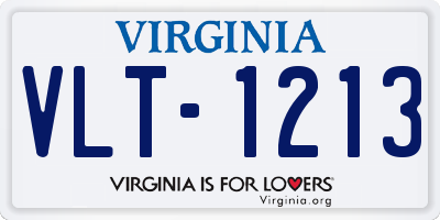 VA license plate VLT1213