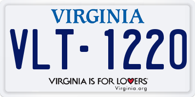 VA license plate VLT1220