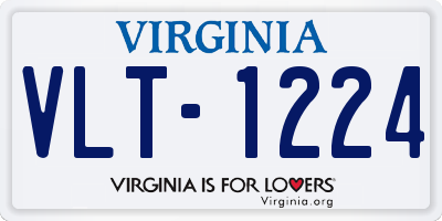 VA license plate VLT1224