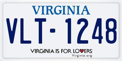 VA license plate VLT1248