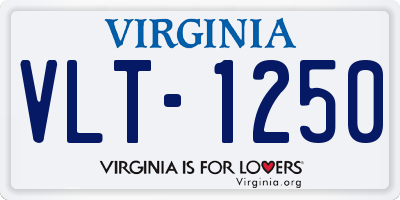VA license plate VLT1250