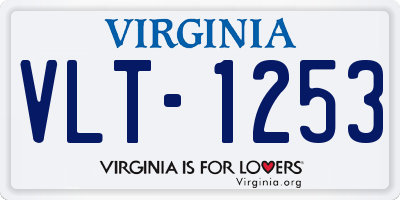 VA license plate VLT1253