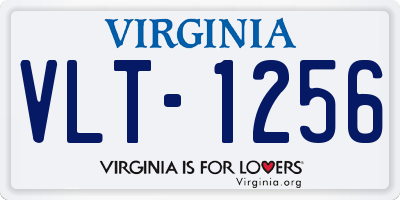 VA license plate VLT1256