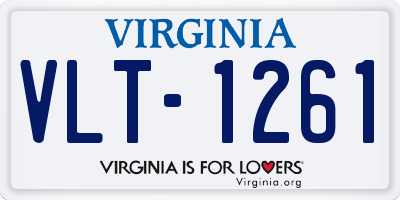 VA license plate VLT1261