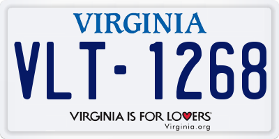 VA license plate VLT1268