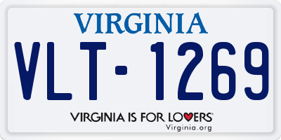 VA license plate VLT1269