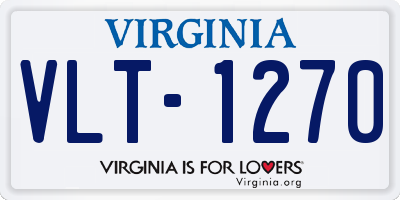 VA license plate VLT1270