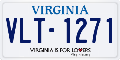 VA license plate VLT1271