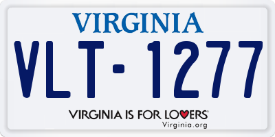 VA license plate VLT1277