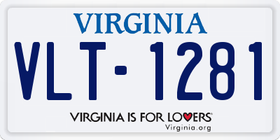 VA license plate VLT1281